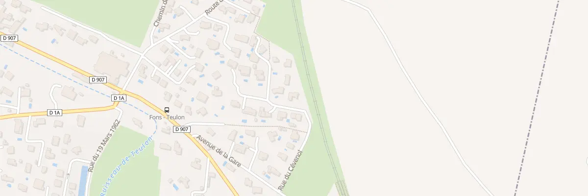 Plan du 148 Rue du Cévenol à Fons