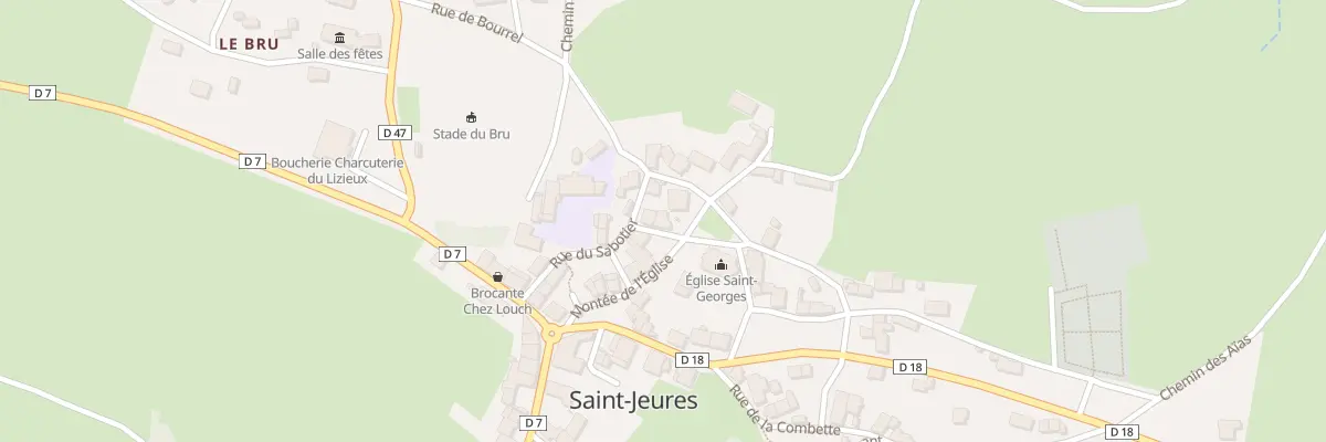 Plan du 3 Pas de l’Ecole à Saint-Jeures