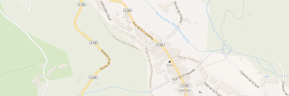 Plan du 43 Rte de la Baumasse à Montpezat-sous-Bauzon