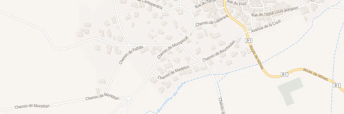 Plan du 5 Che de Montpezat à Parignargues