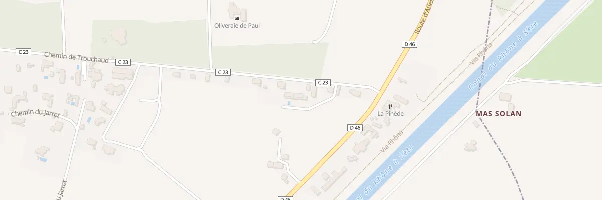 Plan du 9666 Vc N 23 Dite de Trouchaud à Aigues-Mortes