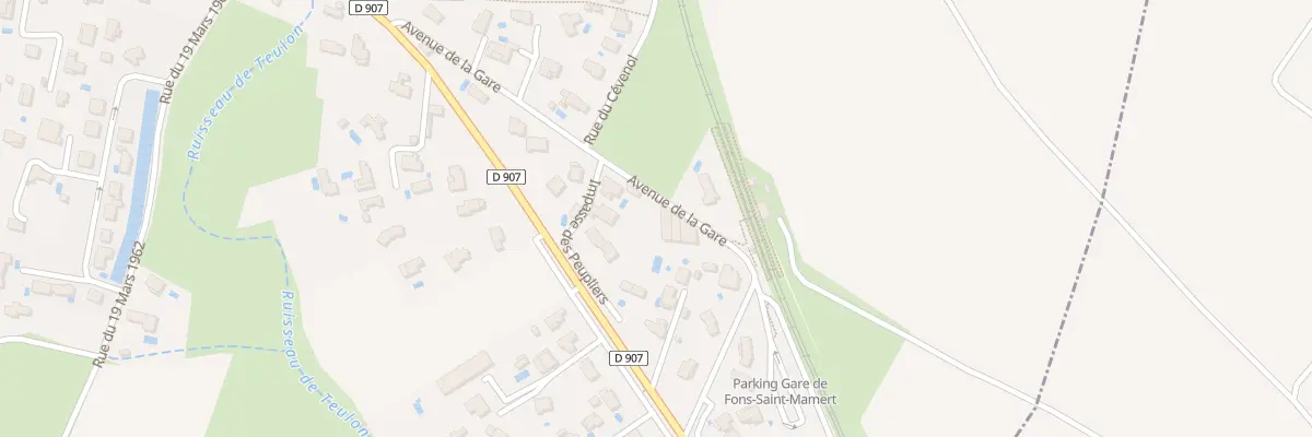 Plan du 280 Av de la Gare à Fons
