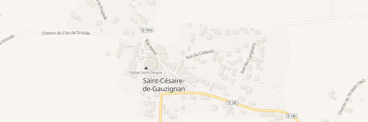Plan du 30 Rue du Cadenat à Saint-Césaire-de-Gauzignan