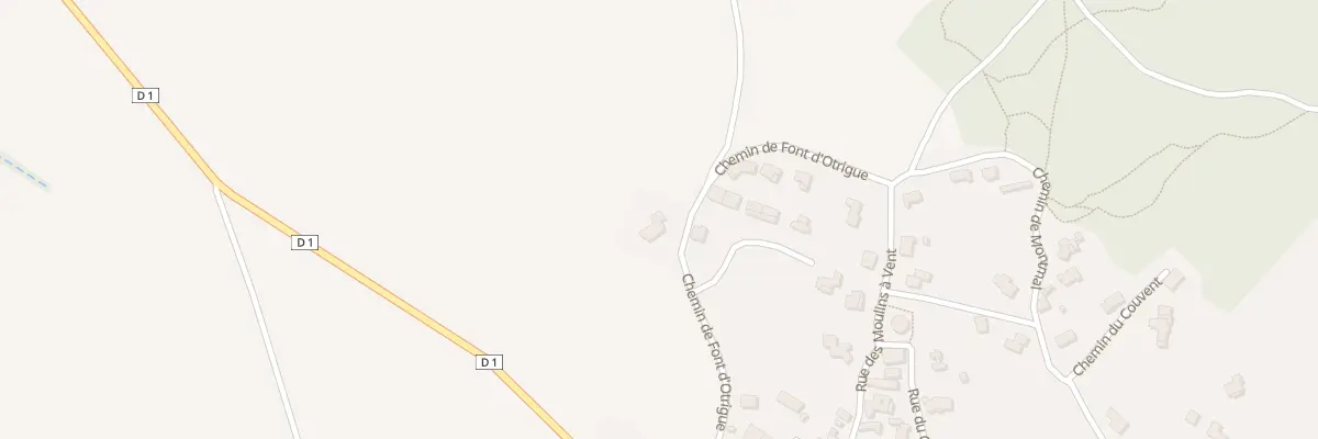 Plan du 219 Che de Font d’Otrigues à Parignargues