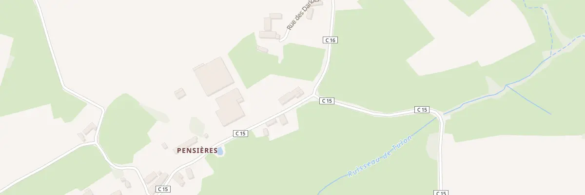 Plan du 174 Pensiere à Alligny-en-Morvan