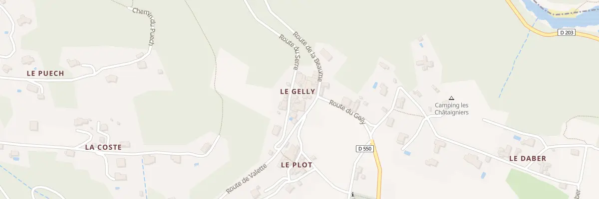 Plan du 24 Call du Gelly à Ribes