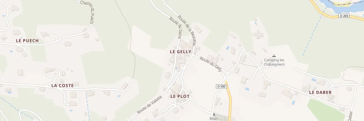 Plan du 157 Rte du Gelly à Ribes