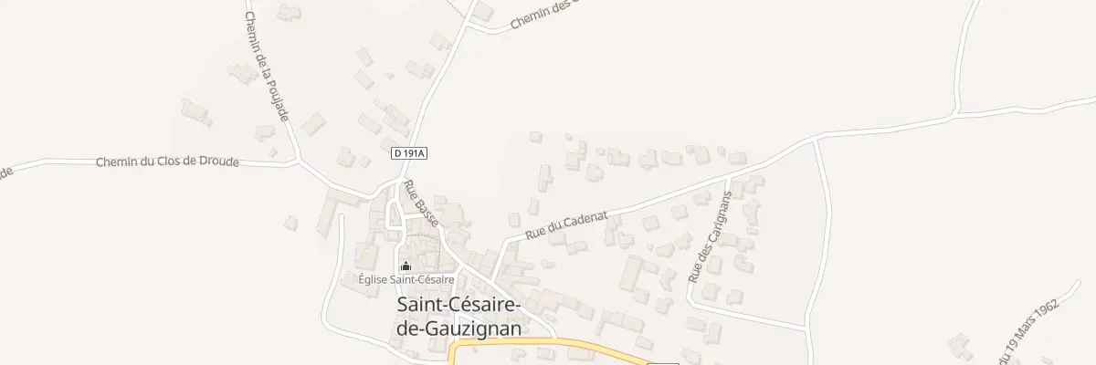 Plan du 65 Rue du Cadenat à Saint-Césaire-de-Gauzignan