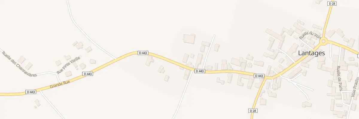 Plan du 7 Rue Grande Rue à Lantages