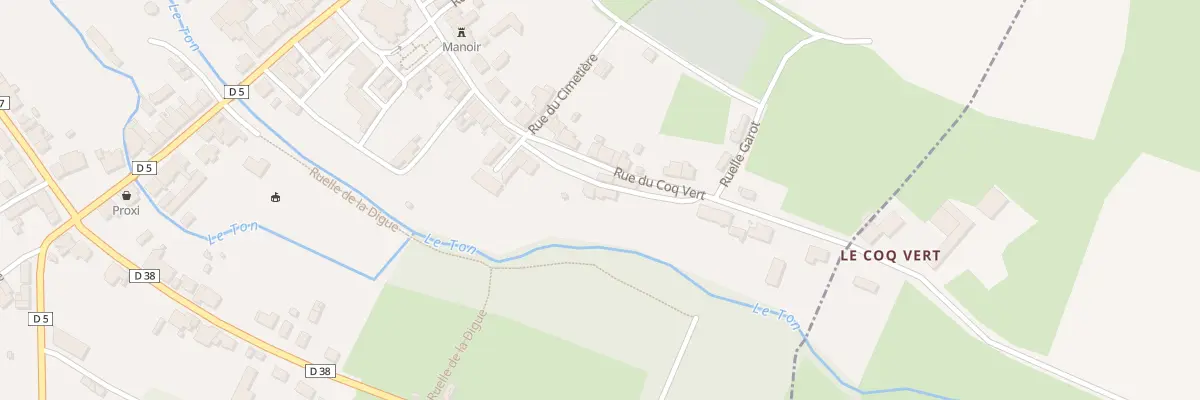 Plan du 34 Rue du Coq Vert à Aubenton