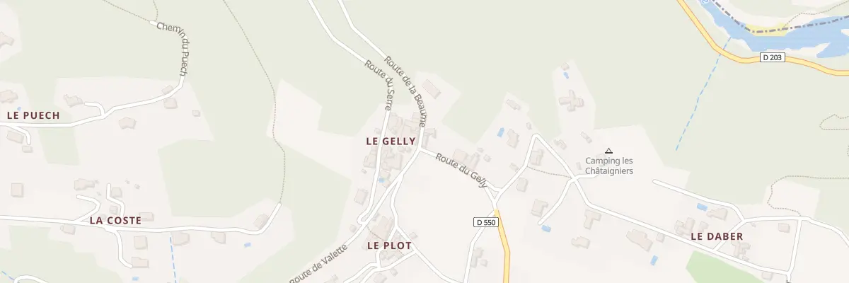 Plan du 117 Rte du Gelly à Ribes