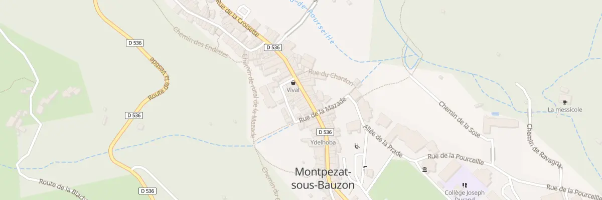 Plan du 32 Rue Montgolfier à Montpezat-sous-Bauzon
