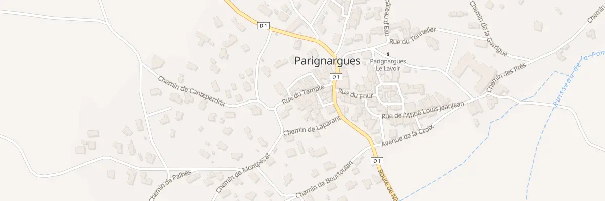 Plan du 3 Rue du Temple à Parignargues