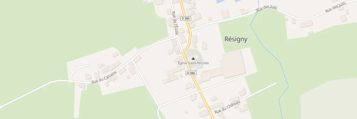 Plan du 8 Rue de la Gare à Résigny