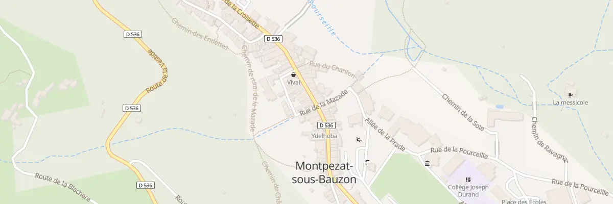 Plan du 50 Rue Montgolfier à Montpezat-sous-Bauzon
