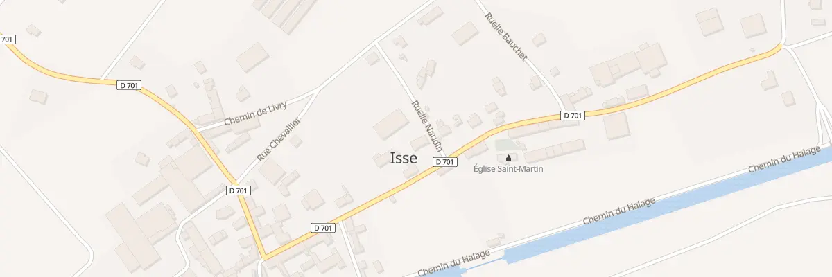 Plan du 2 Pl de la Mairie à Isse