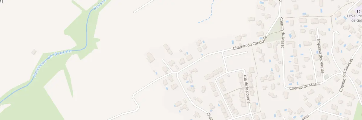 Plan du 672 Che de Candoule à Gajan