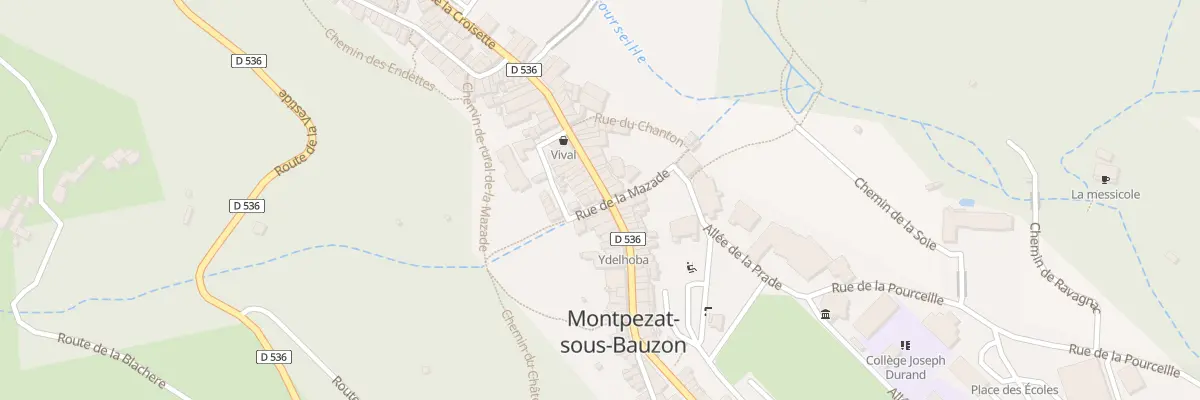 Plan du 48 Rue de la Mazade à Montpezat-sous-Bauzon