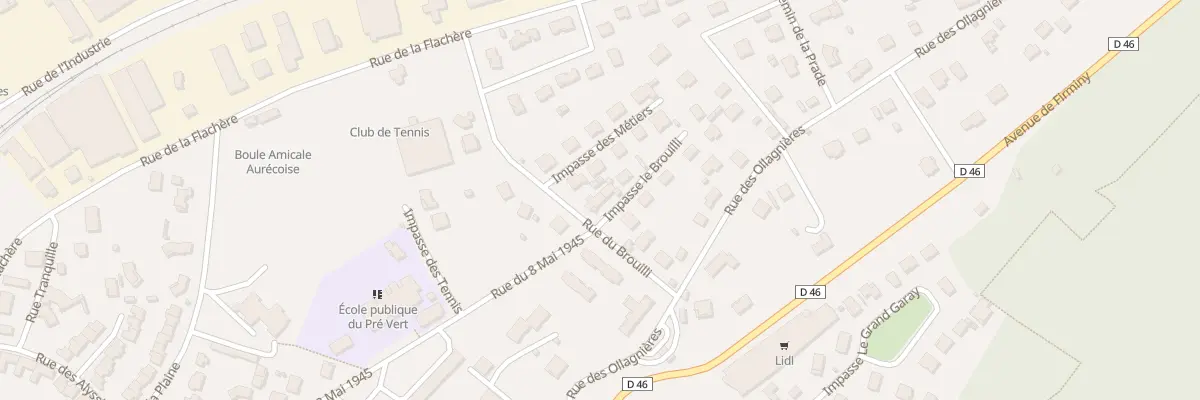 Plan du 6 Rue du Brouilli à Aurec-sur-Loire