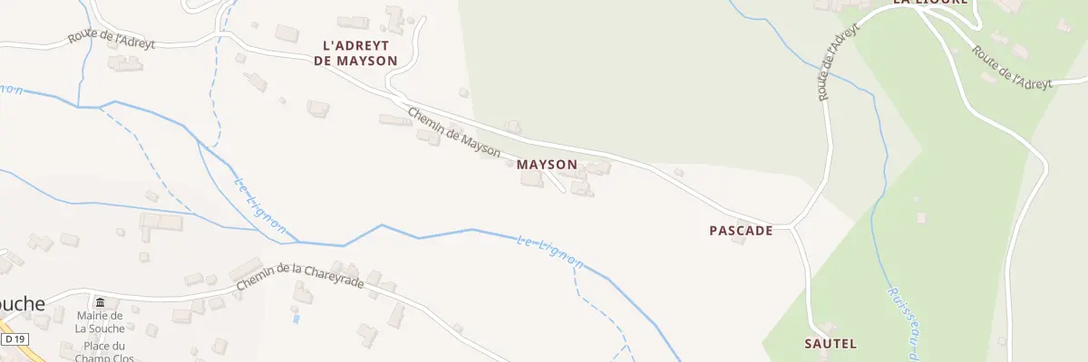 Plan du 5649 L’Adreyt de Mayson à La Souche