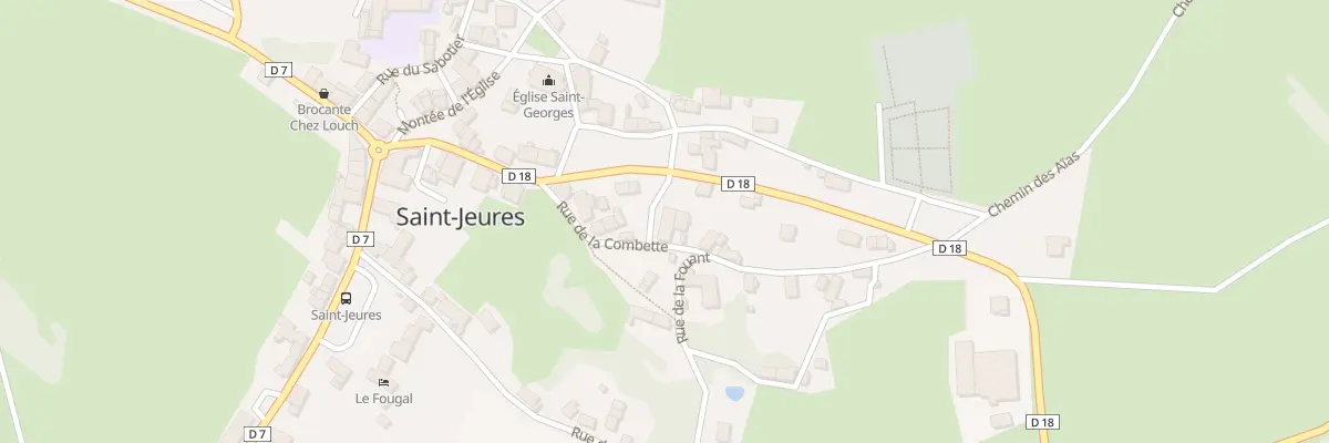 Plan du 2 Che de Jourdan à Saint-Jeures