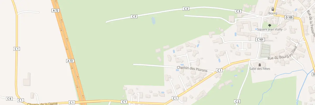 Plan du 34 Che des Piorons à Boisset-lès-Montrond