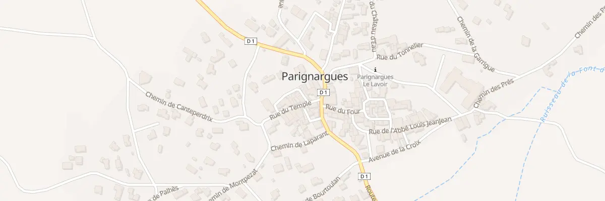 Plan du 1 Rue du Silence à Parignargues