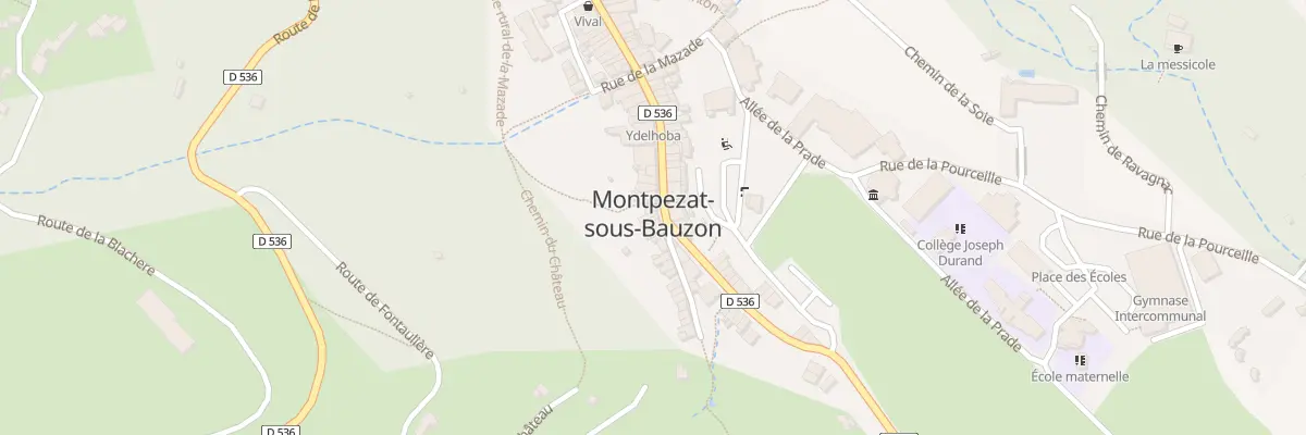 Plan du 110 Rue Victor Hugo à Montpezat-sous-Bauzon