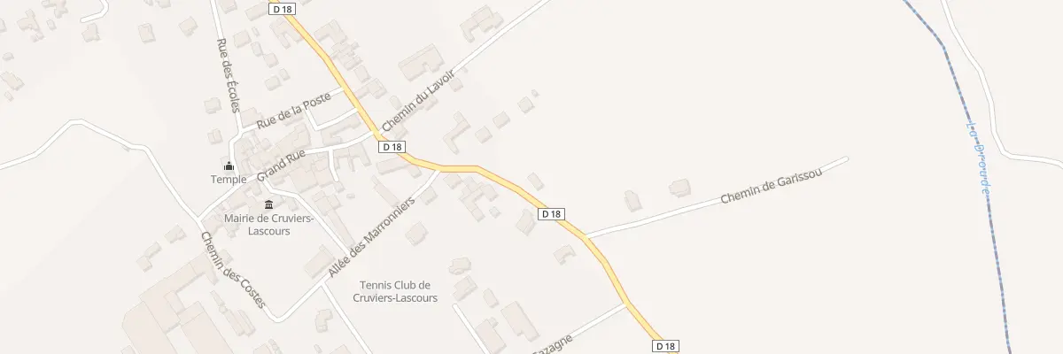 Plan du 3251 Rte des Vignerons à Cruviers-Lascours