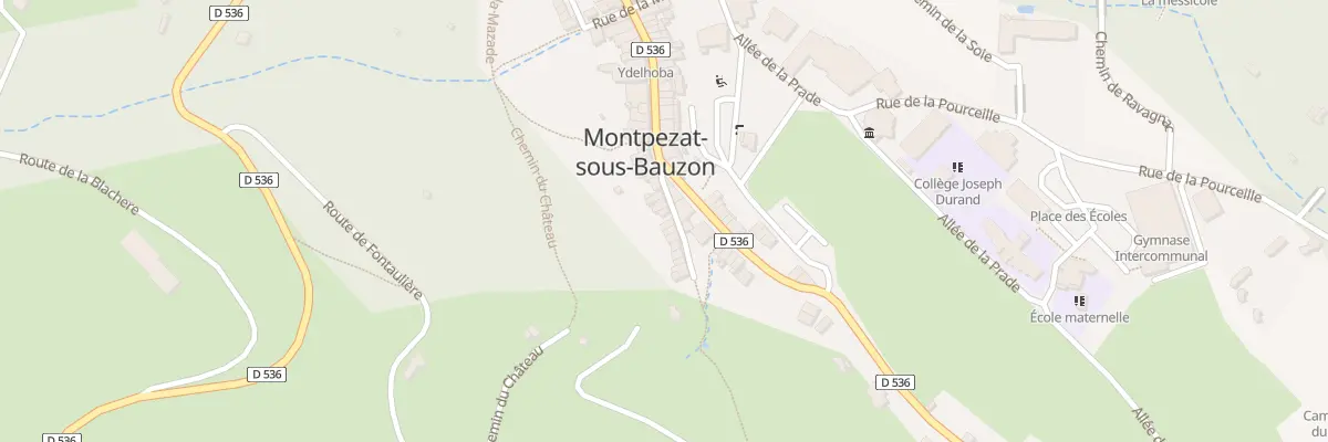 Plan du 40 Call de Montlaur à Montpezat-sous-Bauzon