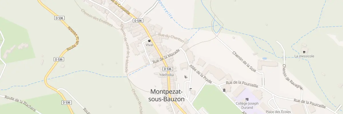 Plan du 90 Rue de la Mazade à Montpezat-sous-Bauzon