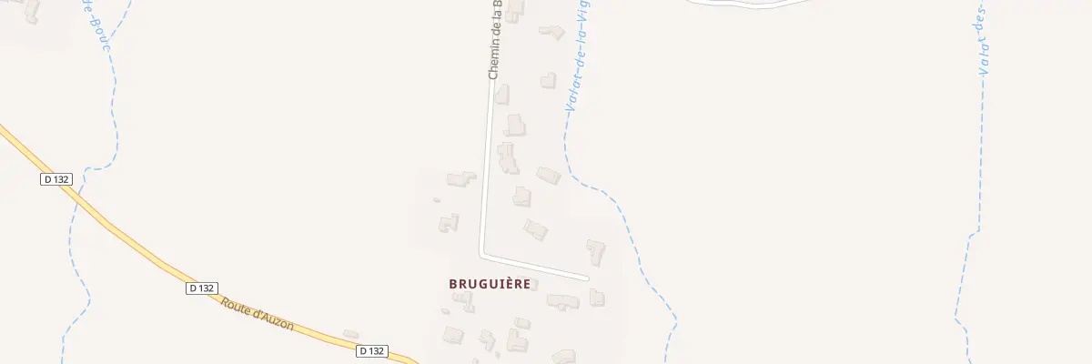 Plan du 923 Che de la Bruguière à Saint-Julien-de-Cassagnas