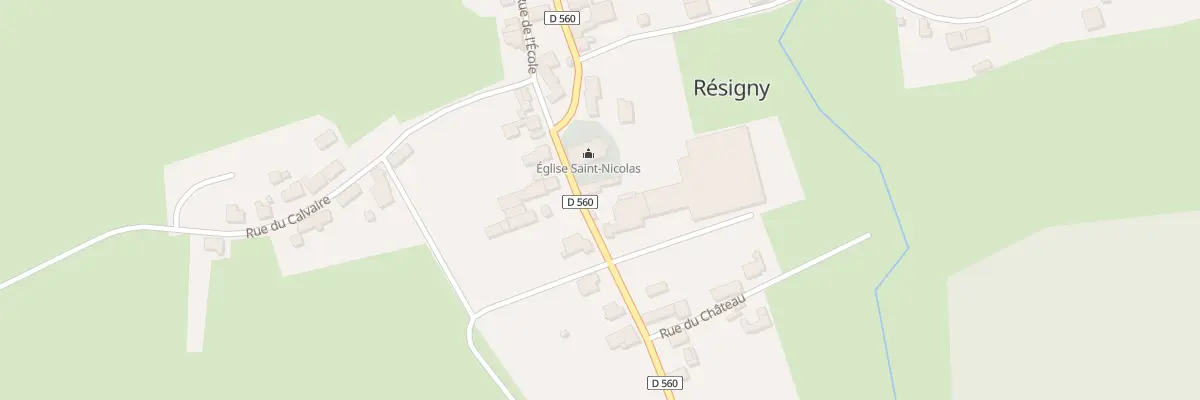 Plan du 3 Rue de la Gare à Résigny