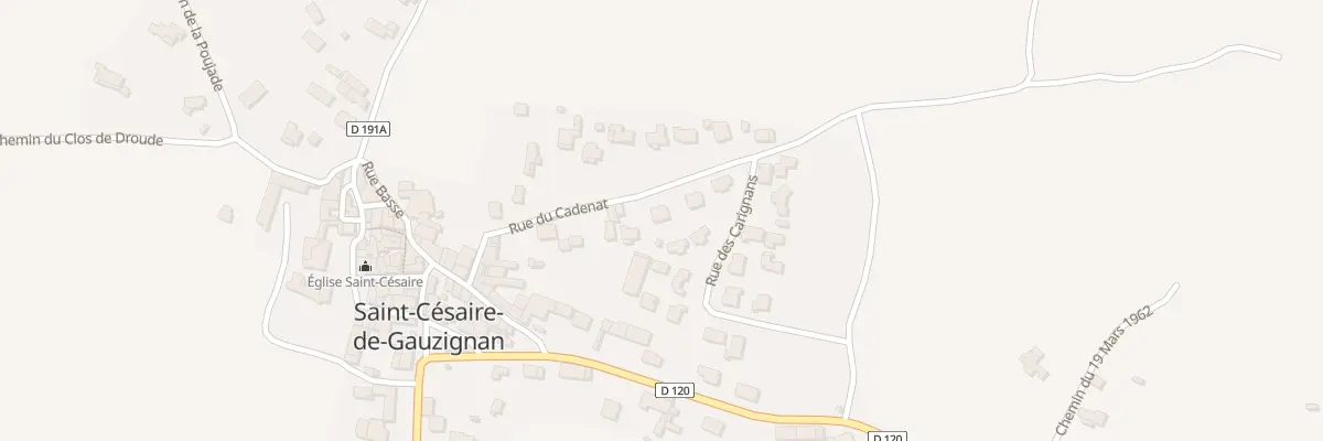 Plan du 172 Rue du Cadenat à Saint-Césaire-de-Gauzignan