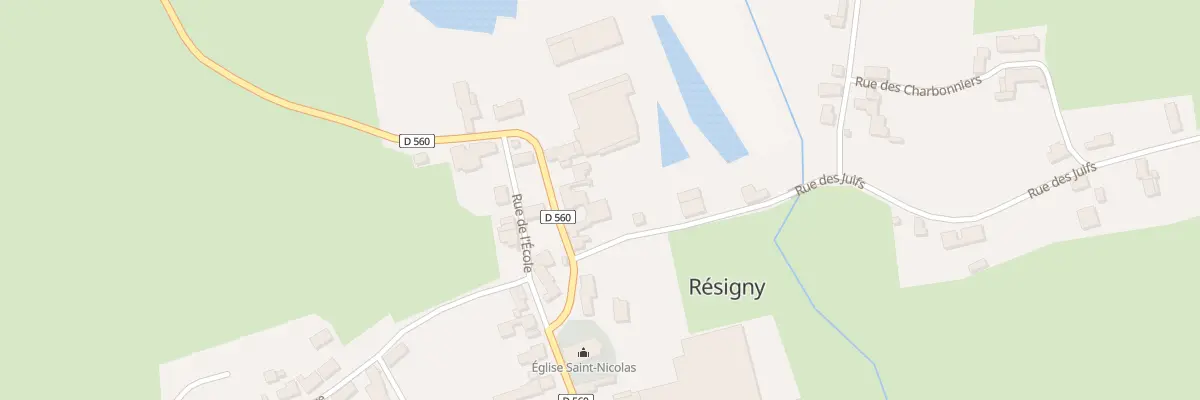 Plan du 6 Rue de la Fontaine à Résigny