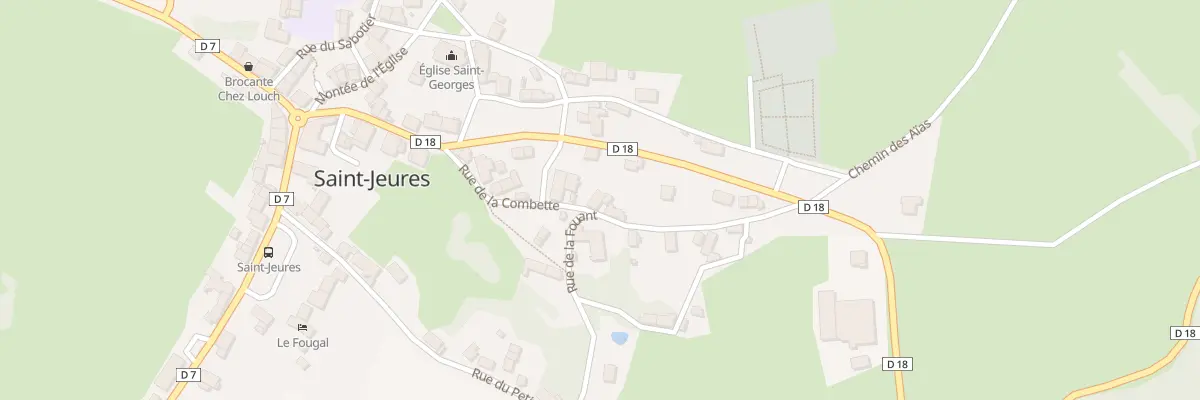 Plan du 13 Rue de la Combette à Saint-Jeures