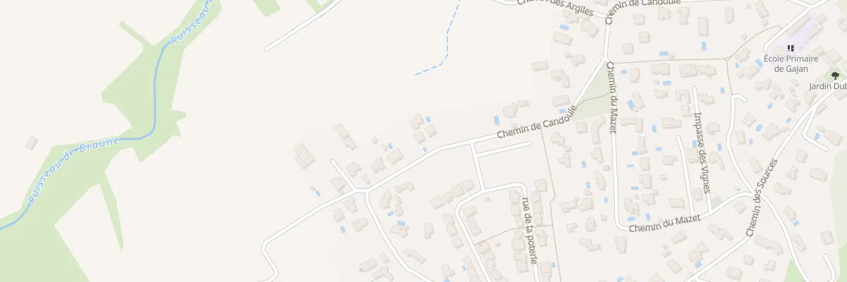 Plan du 562 Che de Candoule à Gajan