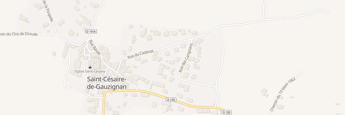 Plan du 182 Rue du Cadenat à Saint-Césaire-de-Gauzignan