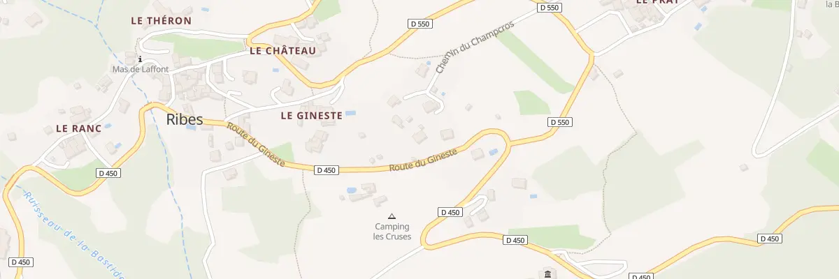 Plan du 265 Rte du Gineste à Ribes