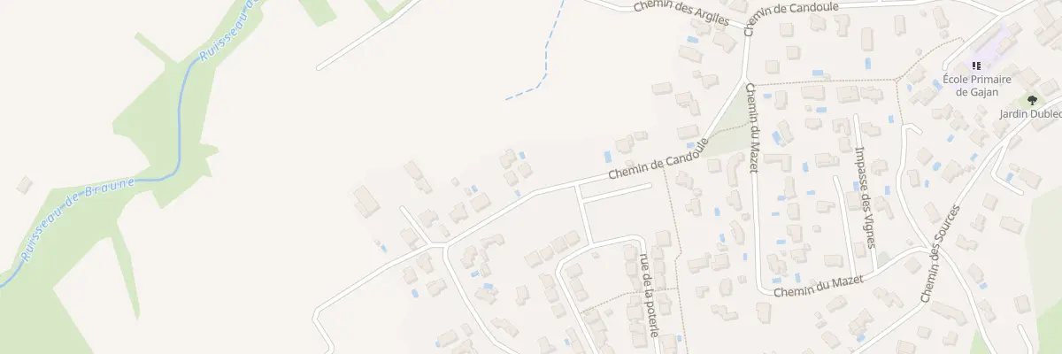 Plan du 558 Che de Candoule à Gajan