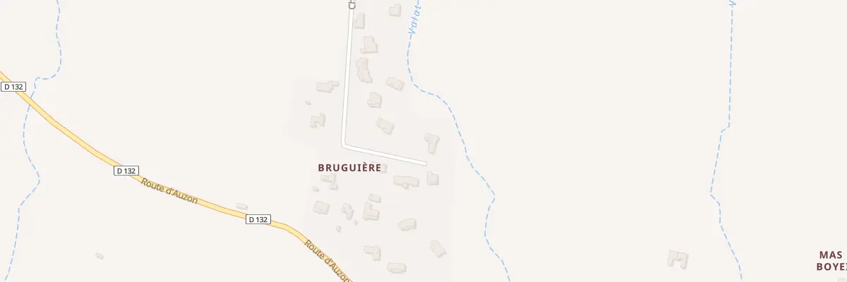 Plan du 1111 Che de la Bruguière à Saint-Julien-de-Cassagnas