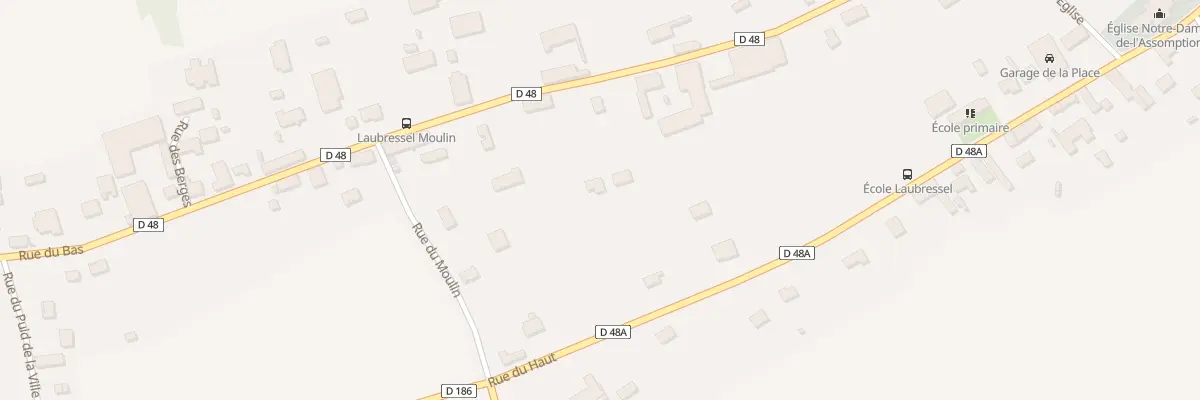 Plan du 44T Rue du Bas à Laubressel