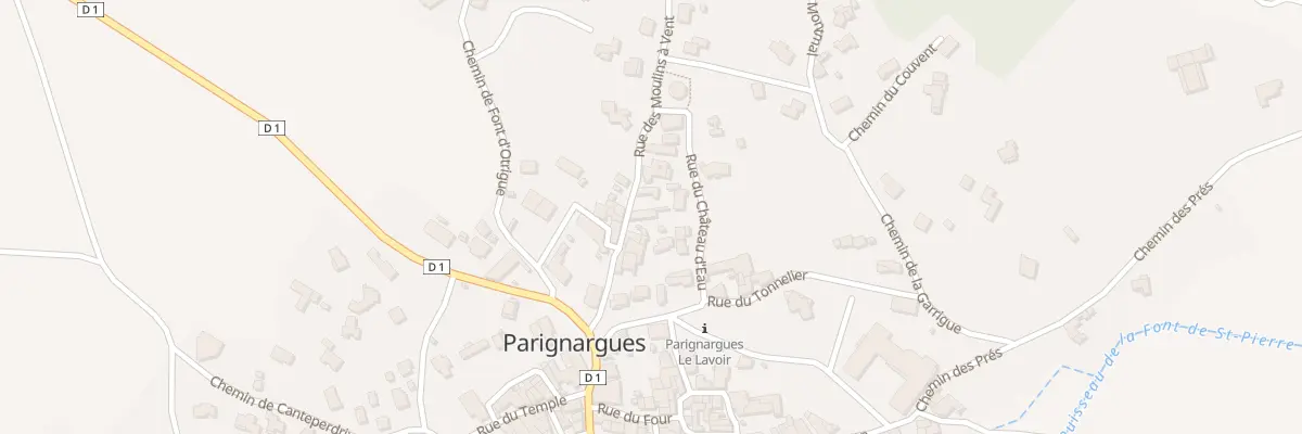 Plan du 6 Rue des Moulins a Vent à Parignargues