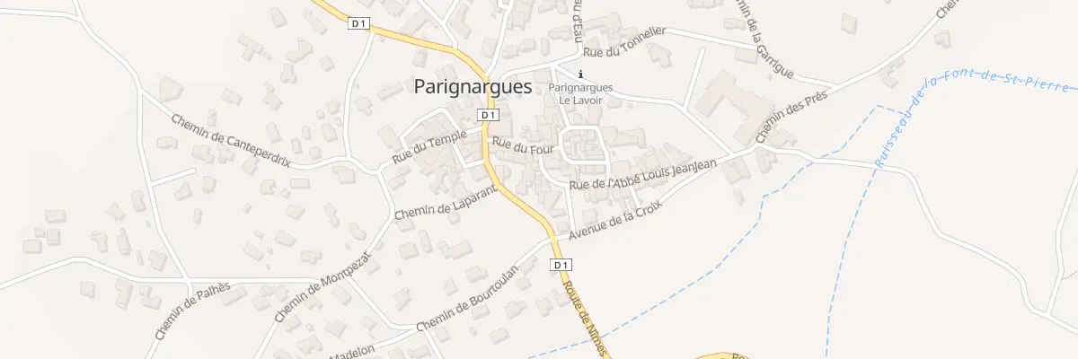Plan du 4 Rue du Boulanger à Parignargues