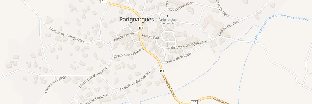 Plan du 11 Rte de Nimes à Parignargues
