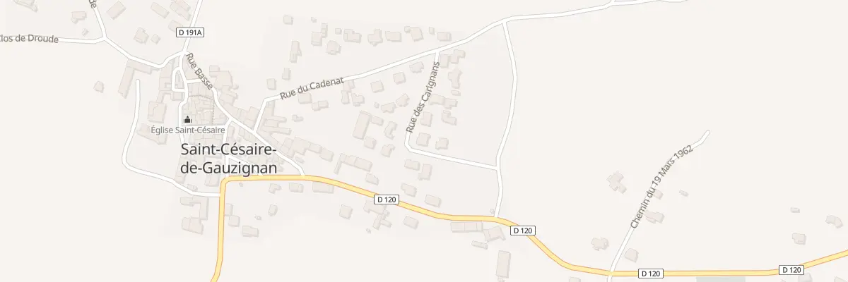 Plan du 140 Rue des Carignans à Saint-Césaire-de-Gauzignan