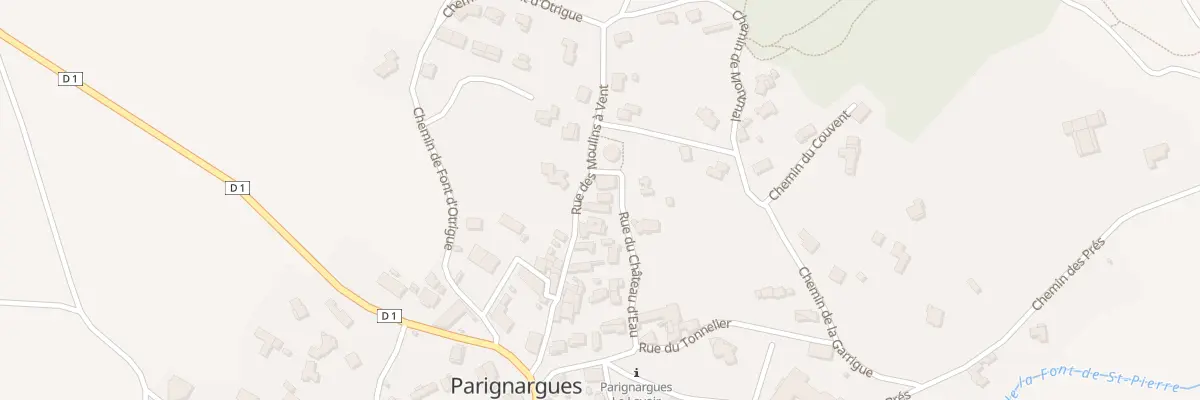 Plan du 16 Rue des Moulins a Vent à Parignargues