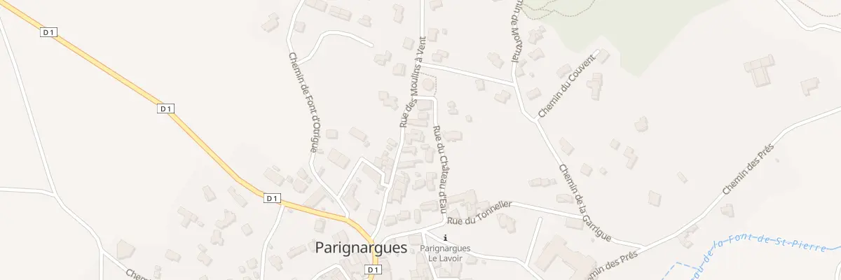 Plan du 12 Rue des Moulins a Vent à Parignargues