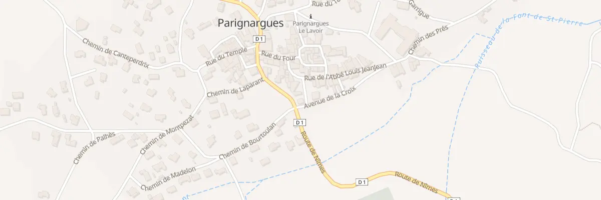 Plan du 17 Rte de Nimes à Parignargues