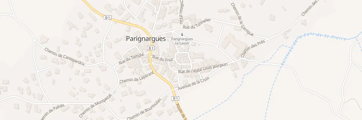 Plan du 3 Rue de l’Horloge à Parignargues